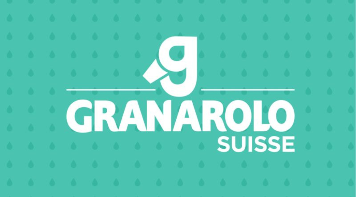 Logo Granarolo Suisse con sfondo verde e scritta bianca